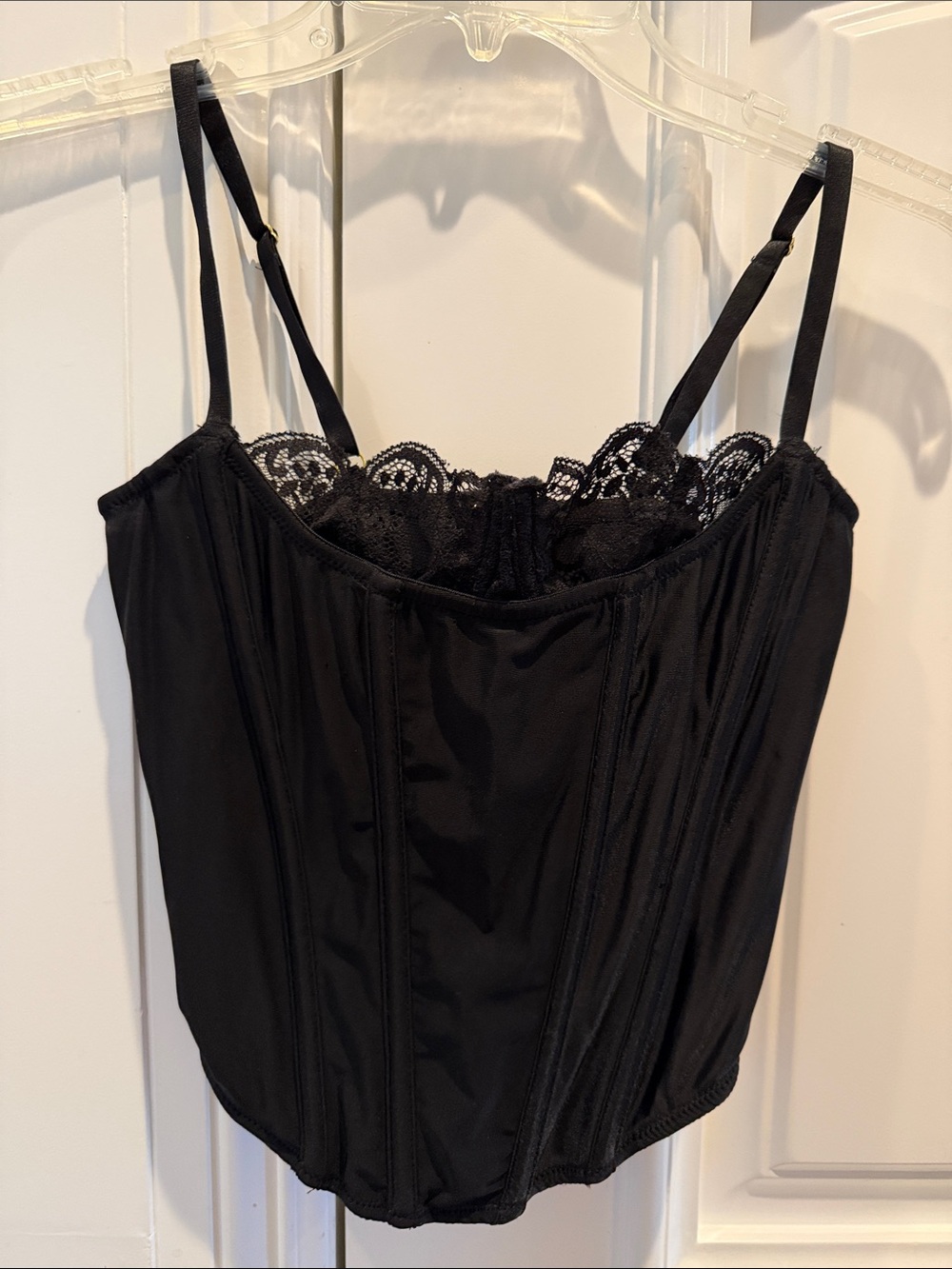 Urban Outfitters Black Lace Bustier Cami